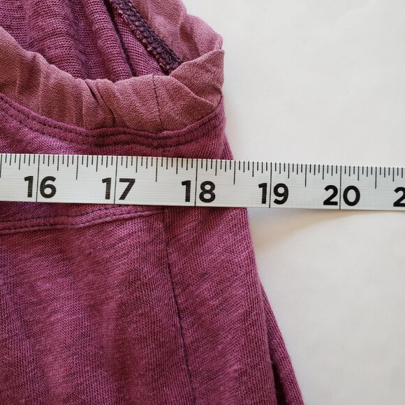 Free People Womens Top Small Purple Tank Love Language Linen Flowy Asymmetrical - Picture 16 of 16